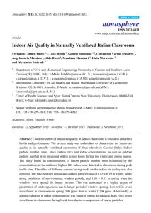 Indoor air quality in naturally ventilated classrooms - 3SqAIR